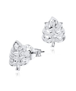 Fern Leaf Silver Stud Earring STS-3229